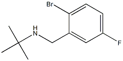[(2-bromo-5-fluorophenyl)methyl](tert-butyl)amine,,结构式