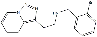 [(2-bromophenyl)methyl](2-{[1,2,4]triazolo[3,4-a]pyridin-3-yl}ethyl)amine,,结构式