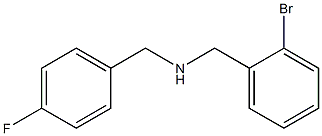 [(2-bromophenyl)methyl][(4-fluorophenyl)methyl]amine 结构式