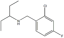 [(2-chloro-4-fluorophenyl)methyl](pentan-3-yl)amine 化学構造式