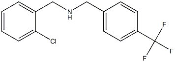 [(2-chlorophenyl)methyl]({[4-(trifluoromethyl)phenyl]methyl})amine 结构式