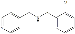 [(2-chlorophenyl)methyl](pyridin-4-ylmethyl)amine,,结构式