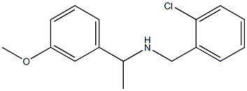 [(2-chlorophenyl)methyl][1-(3-methoxyphenyl)ethyl]amine,,结构式