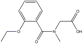 [(2-ethoxybenzoyl)(methyl)amino]acetic acid Struktur