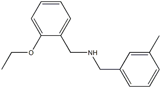 [(2-ethoxyphenyl)methyl][(3-methylphenyl)methyl]amine Struktur
