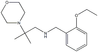 [(2-ethoxyphenyl)methyl][2-methyl-2-(morpholin-4-yl)propyl]amine 化学構造式