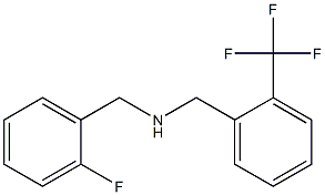 [(2-fluorophenyl)methyl]({[2-(trifluoromethyl)phenyl]methyl})amine 结构式
