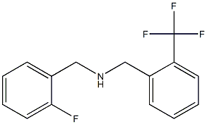 [(2-fluorophenyl)methyl]({[2-(trifluoromethyl)phenyl]methyl})amine Structure