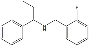 [(2-fluorophenyl)methyl](1-phenylpropyl)amine 化学構造式