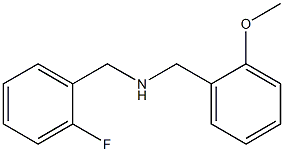[(2-fluorophenyl)methyl][(2-methoxyphenyl)methyl]amine 结构式