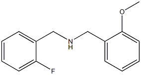 [(2-fluorophenyl)methyl][(2-methoxyphenyl)methyl]amine Struktur