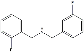 [(2-fluorophenyl)methyl][(3-fluorophenyl)methyl]amine 结构式