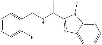  [(2-fluorophenyl)methyl][1-(1-methyl-1H-1,3-benzodiazol-2-yl)ethyl]amine