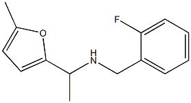 [(2-fluorophenyl)methyl][1-(5-methylfuran-2-yl)ethyl]amine Structure