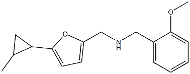 [(2-methoxyphenyl)methyl]({[5-(2-methylcyclopropyl)furan-2-yl]methyl})amine Structure