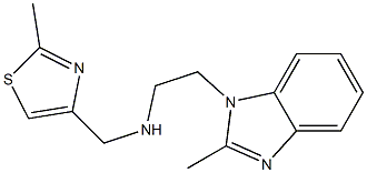 [(2-methyl-1,3-thiazol-4-yl)methyl][2-(2-methyl-1H-1,3-benzodiazol-1-yl)ethyl]amine Structure