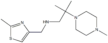 [(2-methyl-1,3-thiazol-4-yl)methyl][2-methyl-2-(4-methylpiperazin-1-yl)propyl]amine 结构式