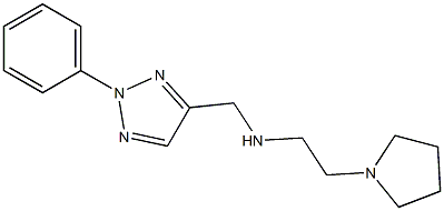 [(2-phenyl-2H-1,2,3-triazol-4-yl)methyl][2-(pyrrolidin-1-yl)ethyl]amine Structure