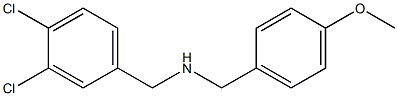 [(3,4-dichlorophenyl)methyl][(4-methoxyphenyl)methyl]amine,,结构式