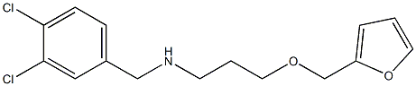 [(3,4-dichlorophenyl)methyl][3-(furan-2-ylmethoxy)propyl]amine Struktur