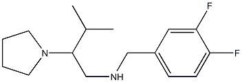 [(3,4-difluorophenyl)methyl][3-methyl-2-(pyrrolidin-1-yl)butyl]amine|