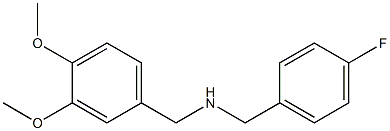 [(3,4-dimethoxyphenyl)methyl][(4-fluorophenyl)methyl]amine,,结构式