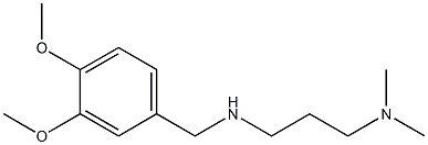 [(3,4-dimethoxyphenyl)methyl][3-(dimethylamino)propyl]amine 化学構造式