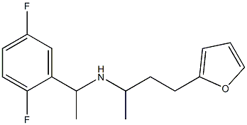 [1-(2,5-difluorophenyl)ethyl][4-(furan-2-yl)butan-2-yl]amine 化学構造式