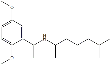 [1-(2,5-dimethoxyphenyl)ethyl](6-methylheptan-2-yl)amine Structure