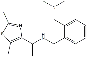[1-(2,5-dimethyl-1,3-thiazol-4-yl)ethyl]({2-[(dimethylamino)methyl]phenyl}methyl)amine
