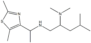 [1-(2,5-dimethyl-1,3-thiazol-4-yl)ethyl][2-(dimethylamino)-4-methylpentyl]amine Structure