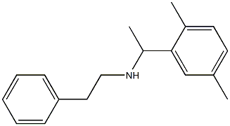 [1-(2,5-dimethylphenyl)ethyl](2-phenylethyl)amine Structure