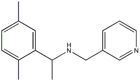 [1-(2,5-dimethylphenyl)ethyl](pyridin-3-ylmethyl)amine Structure