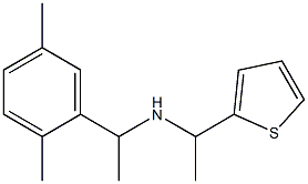 [1-(2,5-dimethylphenyl)ethyl][1-(thiophen-2-yl)ethyl]amine,,结构式