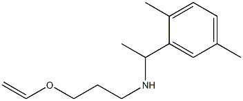 [1-(2,5-dimethylphenyl)ethyl][3-(ethenyloxy)propyl]amine 结构式