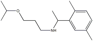 [1-(2,5-dimethylphenyl)ethyl][3-(propan-2-yloxy)propyl]amine Structure