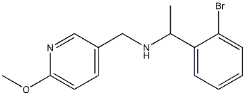 [1-(2-bromophenyl)ethyl][(6-methoxypyridin-3-yl)methyl]amine,,结构式