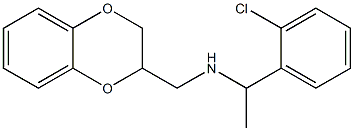 [1-(2-chlorophenyl)ethyl](2,3-dihydro-1,4-benzodioxin-2-ylmethyl)amine,,结构式