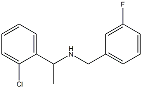 [1-(2-chlorophenyl)ethyl][(3-fluorophenyl)methyl]amine,,结构式