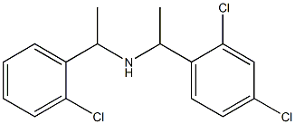 [1-(2-chlorophenyl)ethyl][1-(2,4-dichlorophenyl)ethyl]amine 结构式