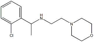 [1-(2-chlorophenyl)ethyl][2-(morpholin-4-yl)ethyl]amine,,结构式