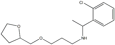 [1-(2-chlorophenyl)ethyl][3-(oxolan-2-ylmethoxy)propyl]amine Struktur