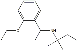 [1-(2-ethoxyphenyl)ethyl](2-methylbutan-2-yl)amine 化学構造式