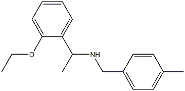 [1-(2-ethoxyphenyl)ethyl][(4-methylphenyl)methyl]amine Structure