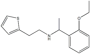 [1-(2-ethoxyphenyl)ethyl][2-(thiophen-2-yl)ethyl]amine 结构式
