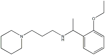 [1-(2-ethoxyphenyl)ethyl][3-(piperidin-1-yl)propyl]amine 化学構造式