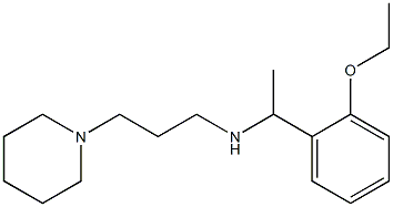 [1-(2-ethoxyphenyl)ethyl][3-(piperidin-1-yl)propyl]amine 结构式