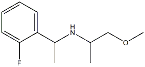 [1-(2-fluorophenyl)ethyl](1-methoxypropan-2-yl)amine 化学構造式