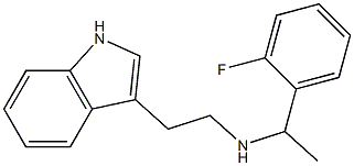 [1-(2-fluorophenyl)ethyl][2-(1H-indol-3-yl)ethyl]amine 结构式