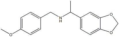[1-(2H-1,3-benzodioxol-5-yl)ethyl][(4-methoxyphenyl)methyl]amine Structure